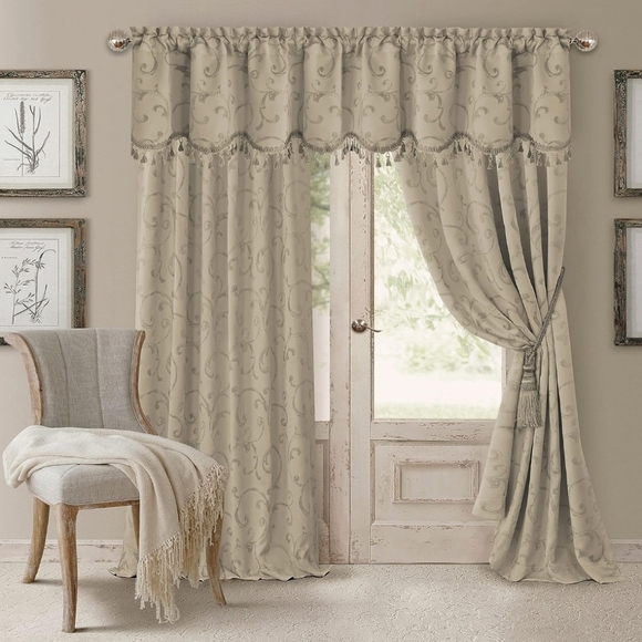 MIA Other - New Mia Jacquard Scroll curtain panel 52"x84"